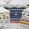Textile cotton linen custom fabric printing table cloth for upholstery