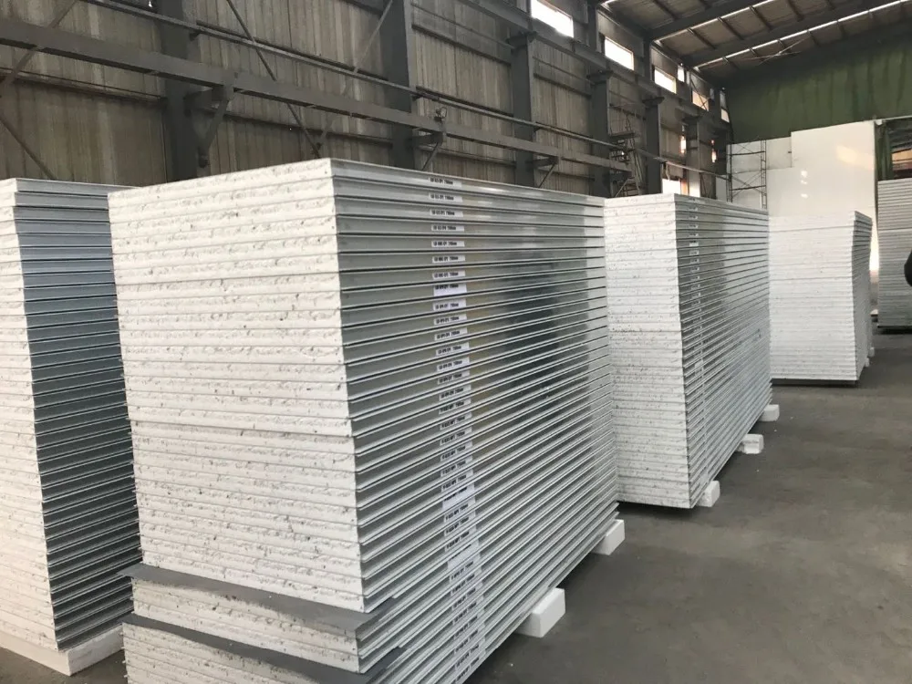 用于洁净室的绝缘金属 eps 三明治墙板