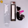 Sinicline hair extension packaging clear packaging with paper insert