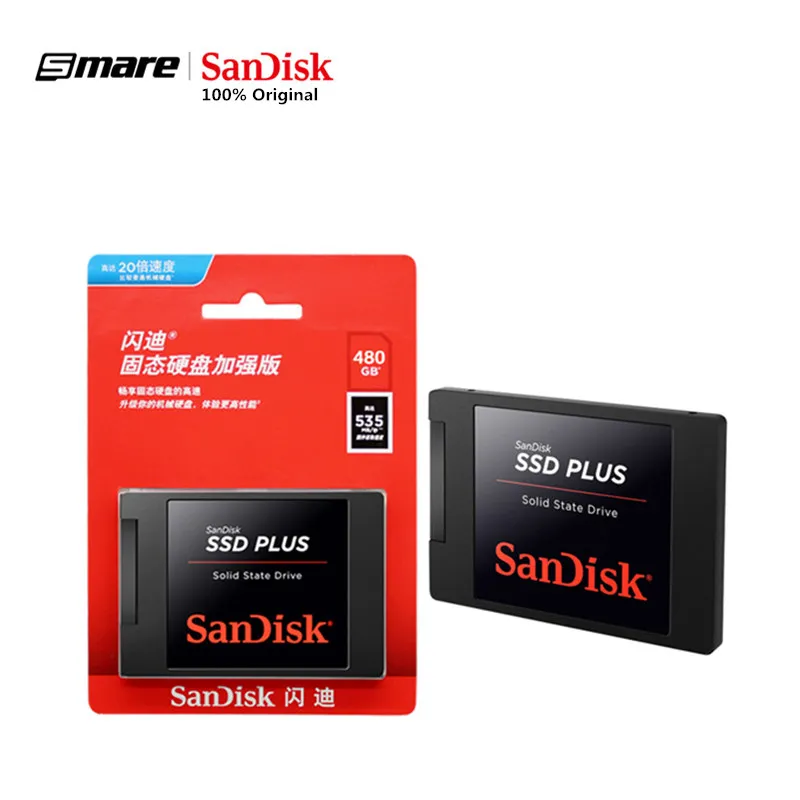 Original Sandisk Ssd Plus 120gb 240gb 480gb Internal Solid ...