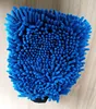 Microfiber single chenille mesh sponge Car wash mitt for car cleaning and care