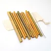Pack of 10 Natural Bamboo Drinking Straws paja de beber de bambu