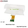 desktop computer tv 4k adroid tablet ir multi touch frame 52inch smart tv capaictive flexible super slim nano touch foil PCPA