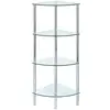 Fanshaped glass wall shelf units for dining room with top quality