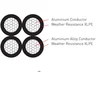 Low voltage 0.6/1kV Aluminum conductor xlpe-insulated aerial bundled ABC cable power cable