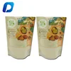 waterproof doypack food grade custom printed zip lock plastic cashew nut packaging bag