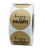 Hybsk Happy Thank you Sticker with Paw Print 1.5" Round Total 500 Christmas Stickers