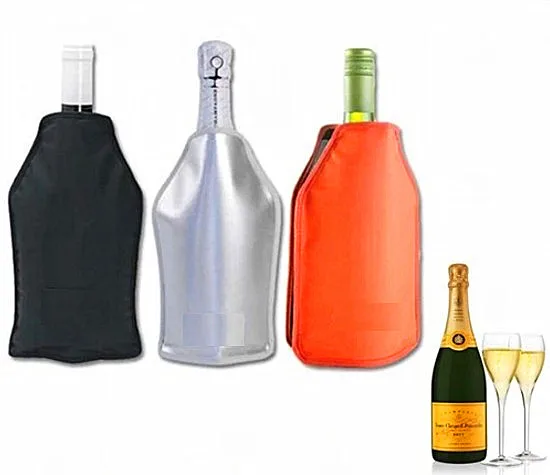 
Wine Bottle Cooler Sleeve / Individual Gel Ice Cooler / Champagne Gel Cooler Ice Bags 