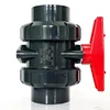 Factory Direct Sales High Quality DN50 De63mm 2" UPVC PVC Manual Plastic Double True Union Flexible Double Block And Bleed Valve