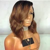 Full lace wig remy unprocessed 10a grade European 100% ombre blonde human hair wigs virgin