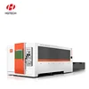 HGTECH Integrated Cast Iron Bed 1000W Fiber Laser Cutter for Metal Sheet