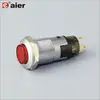 Plastic Small Size Waterproof 1NO Push Button Switch 12mm Led