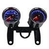 Universal Motorcycle LED Tachometer & Odometer Speedometer Gauge With Bracket
