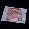 One Transparent Side One Side Matte Visual Slider Zipper Pocket For Clothing, Plastic Packaging