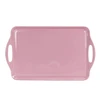 OEM cheap custom size modern wholesale pure color kitchen accessories melamine plastic food Rectangular Pink serving trays