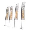 Free sample Polyester beach flag can make flag banner stand outside banner flags