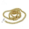 Gold color decorative metal long chain design Anodized aluminum chain for clothing handbag shoes