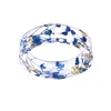 Handmade Blue Color Dried Flowers Transparent Resin/Plastic Women/Men's Charm Ring