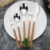 18/10 Stainless Steel Silver Flatware Set With Black Handle , Plastic Abs Handle Cutlery