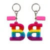 Free sample soft pvc rubber keyring 3D anime rubber keychain,soft rubber custom pvc key chain ring