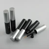 8ml Black Empty Oval Eyeliner Tube Container, ET014 Cosmetic Packaging with Silver Cap