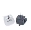 Black/White 2 pin American socket adaptor Embedded Swiss Italy round foot use in USA american flat plug adapter converter plug