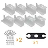Solar Panel Mounting Aluminum Z Brackets with Nuts and Bolts