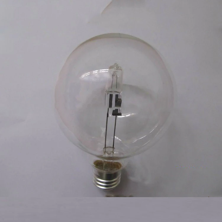 G95 E26 aluminum base 120V 28W clear global halogen bulbs