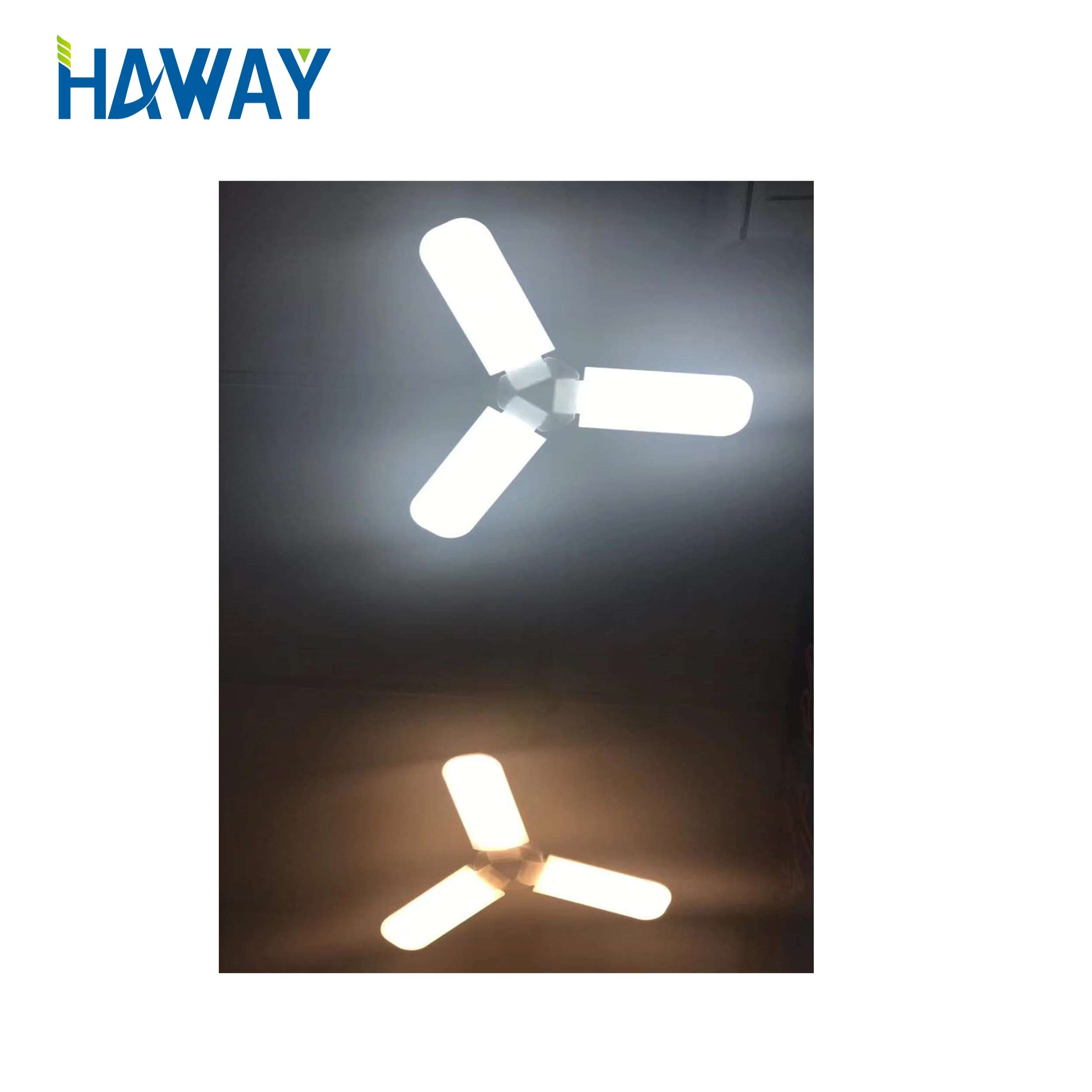 2019 New arrival Deformed Flying  Leaf Shaped  45w E27 B22 base 6500K ufo led bulb