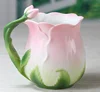 2019 New Lotus Rose Gold Mug Coffee Set Tea Set Porcelain Cups Gift