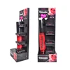 Custom Design Cardboard Corrugated Makeup Display Stands Cardboard Lipstick Cosmetic Floor Display Stand