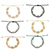 Bohemia Summer Beach Silver Gold Shell Bracelet Colorful Rope Adjustable Rose Gold Shell Bracelet