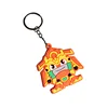 Professional Custom Embossed 3d Cartoon Girls Soft Pvc Rubber / Plastic Type Keychain