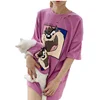 Spring summer vest t-shirt matching cat and human pet clothes