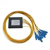 Small volume SC / PC fiber optic 1 8 plc splitter outdoor 1x8 optical splitters used in the FTTx passive light network