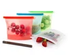 4 Pack of Silicone Food Storage Bags Reusable Zip Lock Sandwich Vacuum Silicone Bag