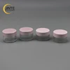Top selling customized as your request 15g 20g pink cap clear PETG material cosmetic lip scrub jar