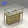 Gold Jewellery Ring Shop Design Display Store Aluminium Frame Glass Showcase