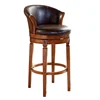 Hot Selling Home Swivel Seat with Rubber Solid Wood Carving Bar Stool