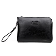 Викуньи поло конверт клатч для мужчин Англия Стиль Высокое ёмкость сумка с напульсники на молнии дизайнер s кошелек