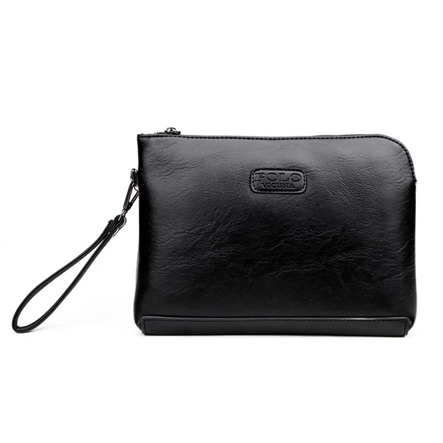 VICUNHA Saco POLO Saco de Embreagem Envelope Dos Homens Inglaterra Estilo de Alta Capacidade com Pulseiras Zipper Carteira Do Desenhador Dos Homens