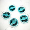 Private label circle clear eyelash case packaging round lash box with round plastic tray