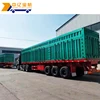 china 3 axle 45ft side tip type tipper and 40ton side dump sand truck trailer for transport grain