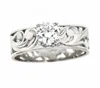 Solid white Gold platinum hawaiian engagement ring unisex