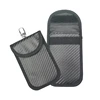 anti tracking car key protector pouch rfid blocking signal car key bag carbon fiber buckle shielding rfid secure key bag