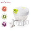 Smile mom 2 in 1 Kitchen Helper 400ml Handy Mixing Eggs Pull Vegetable Speedy Onion Chopper