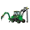 multi function backhoe loader 4x4 compact mini tractor with front end loader and backhoe