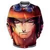 Latest Anime Cartoon One Piece Printed Baseball Jacket Men Women Funny Hoodies Sweatshirts Casual Long Sleeve Jackets Coats Tops