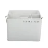 Powder Coating Cream Color Metal Housekeepers Box House Cleaning Caddy Tool Carry Box