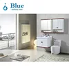White Color Stainless Steel Resin Sink Console Bathroom Vanity